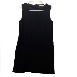 Tulle Sleeveless Midi party Lace Dress for Women sz Medium in Black